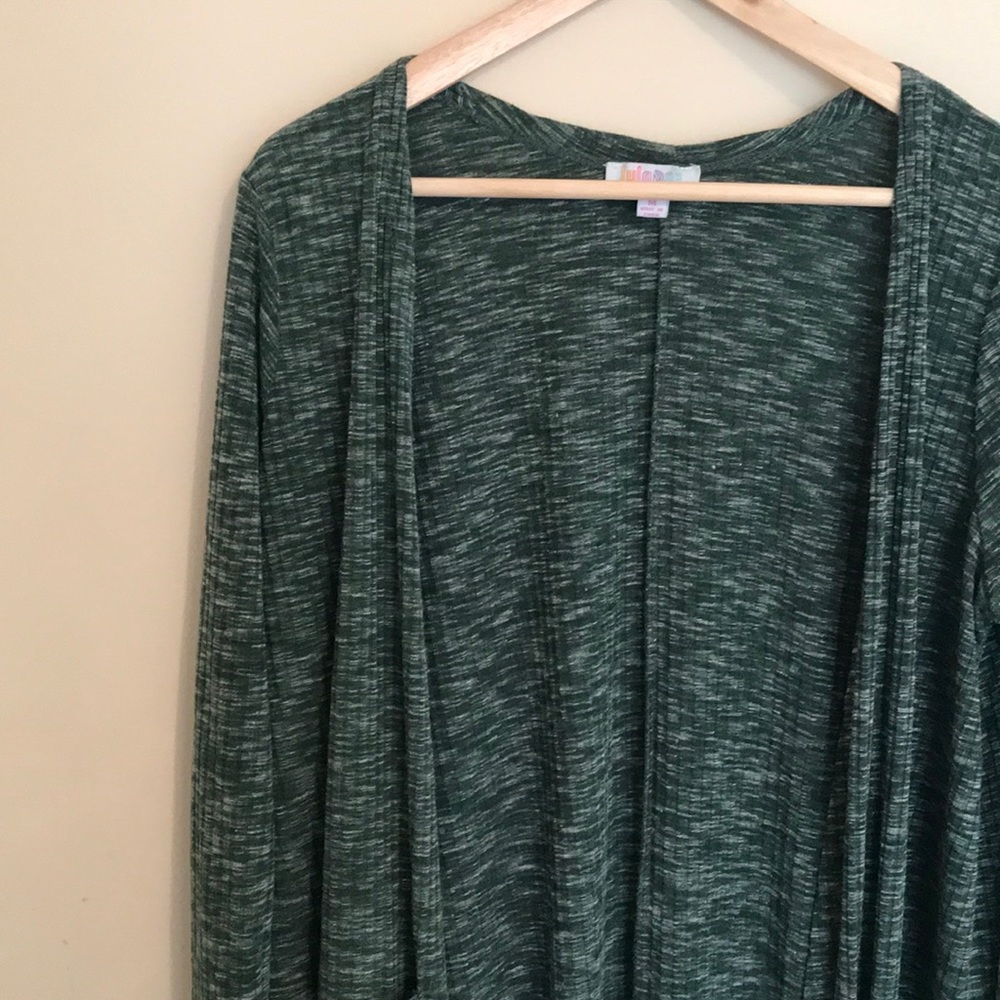 Green ribbed lularoe sarah duster M